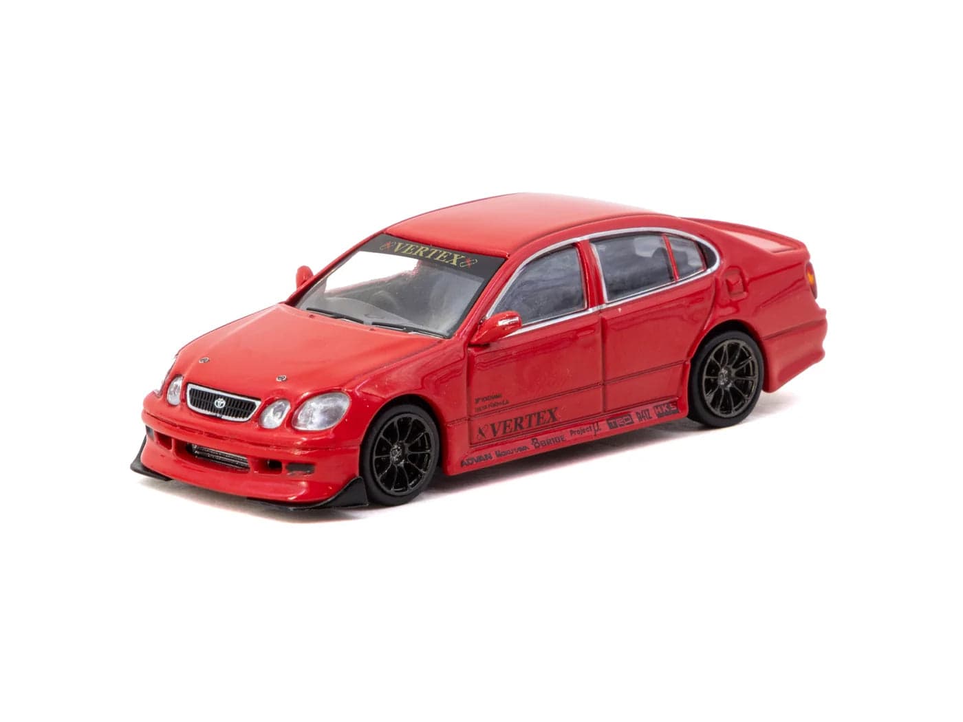 Tarmac Works 1:64 VERTEX Toyota Aristo JZS161 – Red - WITH CARDS – 1:64 diecast car – photo 4