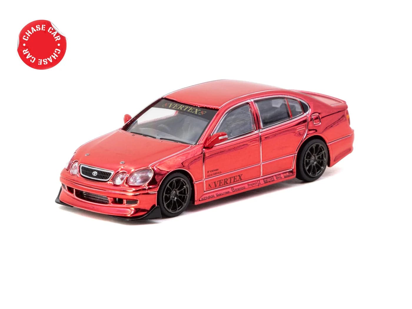 Tarmac Works 1:64 VERTEX Toyota Aristo JZS161 – Red - WITH CARDS – 1:64 diecast car – photo 7