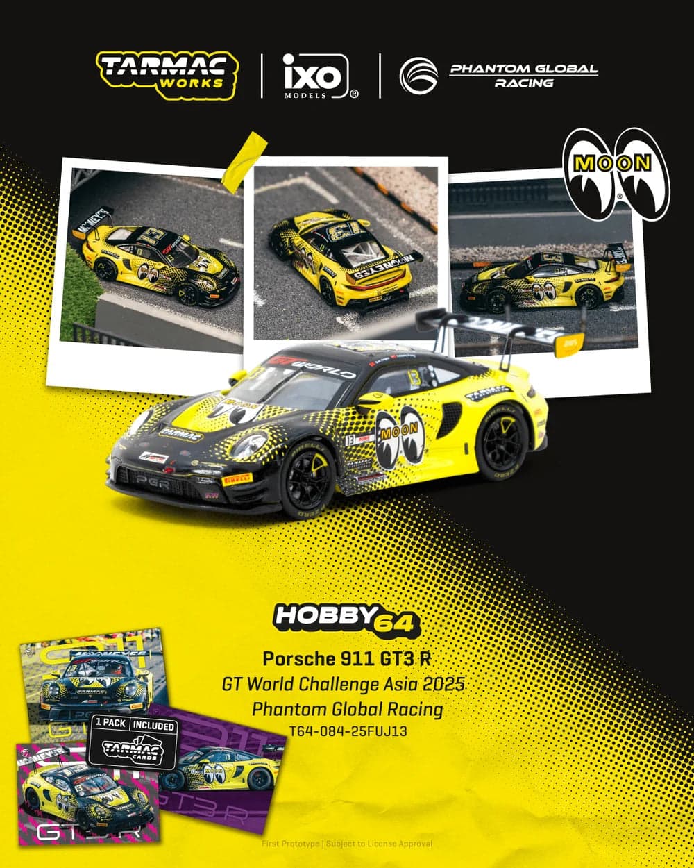 Tarmac Works 1:64 Porsche 911 GT3 R GT World Challenge Asia 2025 – 1:64 diecast car
