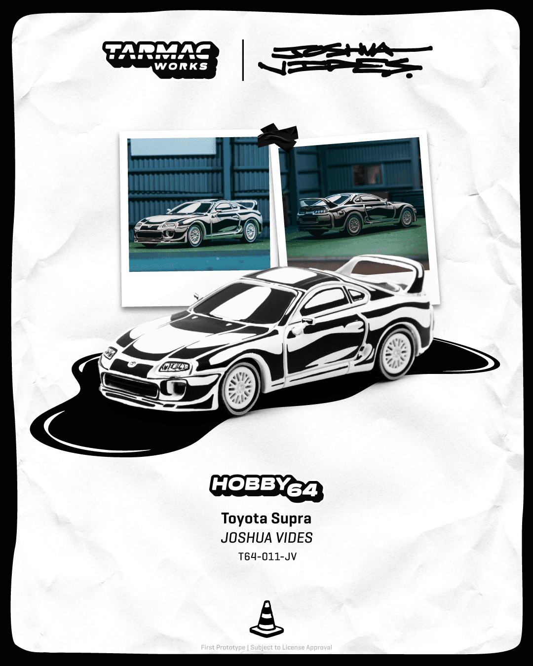 Tarmac Works 1:64 Toyota Supra – Designed by JOSHUA VIDES – Hobby64 – 1:64 diecast car