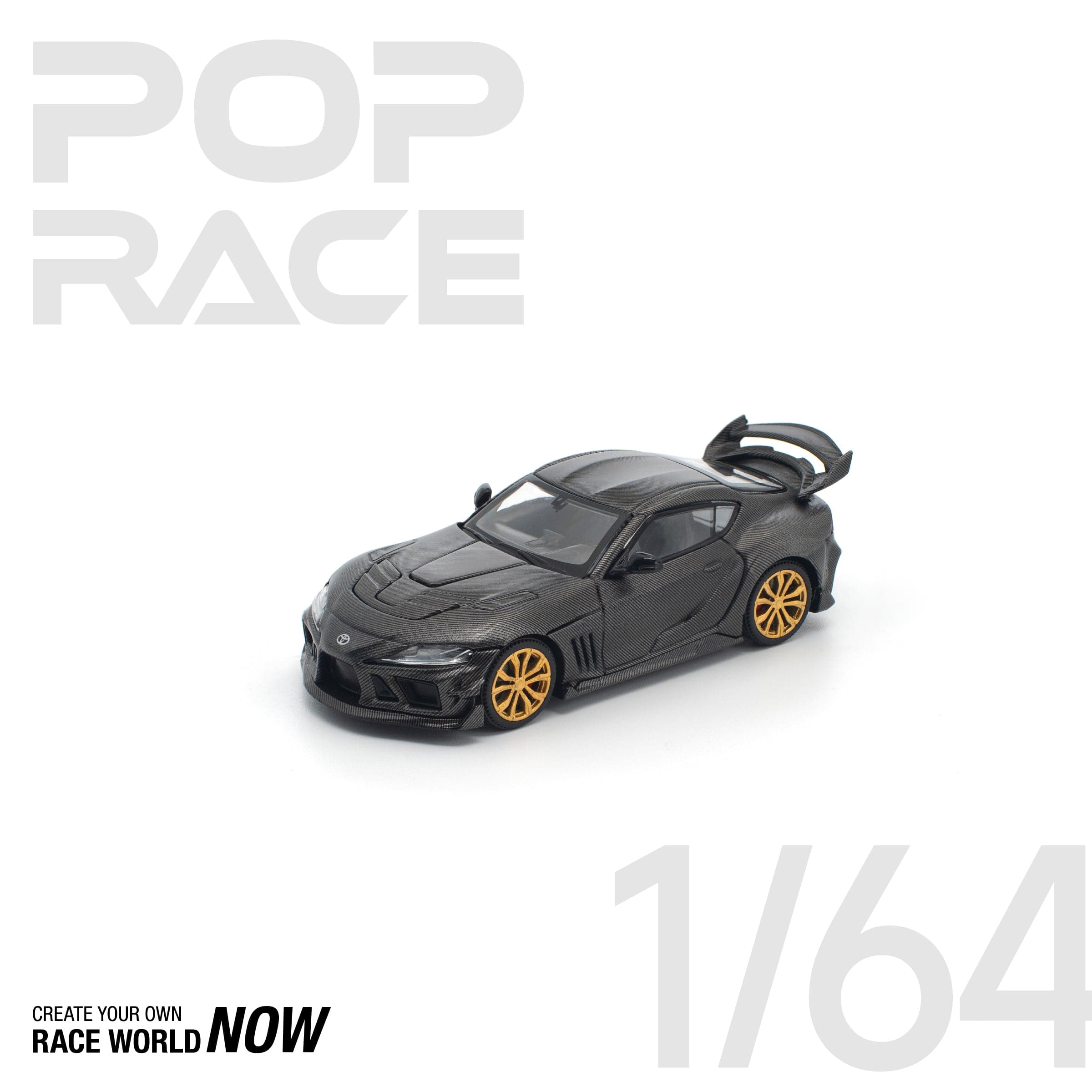 POPRACE 1:64 DARWIN PRO 66G WBK SUPRA A90 CARBON EDITION – 1:64 POP Race diecast car