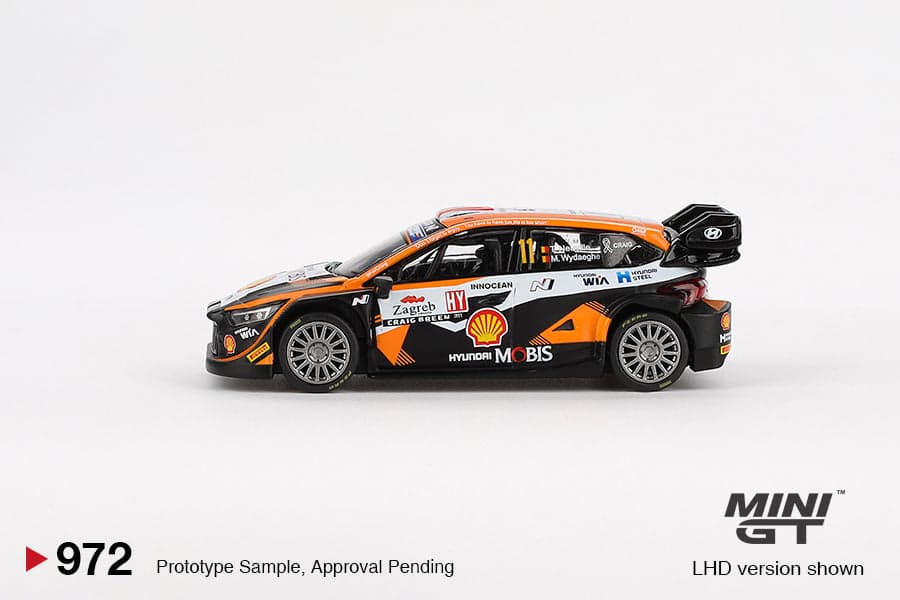 Hyundai i20 N Rally1 #11 2023 Rally Croatia Power Stage Winner - BLISTER PACKAGING – 1:64 Mini GT diecast car