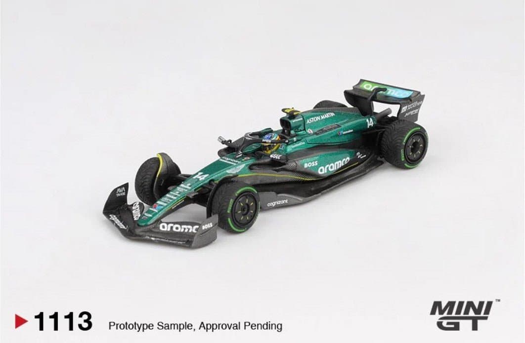 Aston Martin AMR24 #14 Fernando Alonso – 1:64 Mini GT diecast car