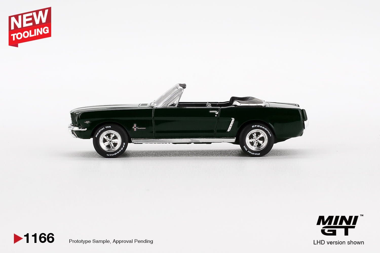 Ford Mustang Convertible 1964 Highland Green – 1:64 Mini GT diecast car