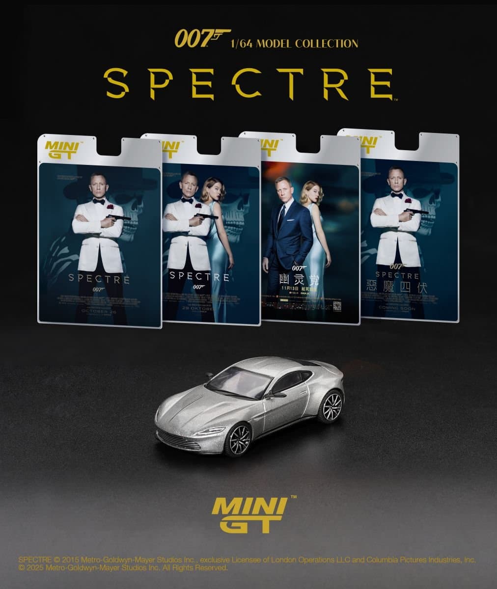 Aston Martin DB10 “Spectre” – 1:64 Mini GT diecast car