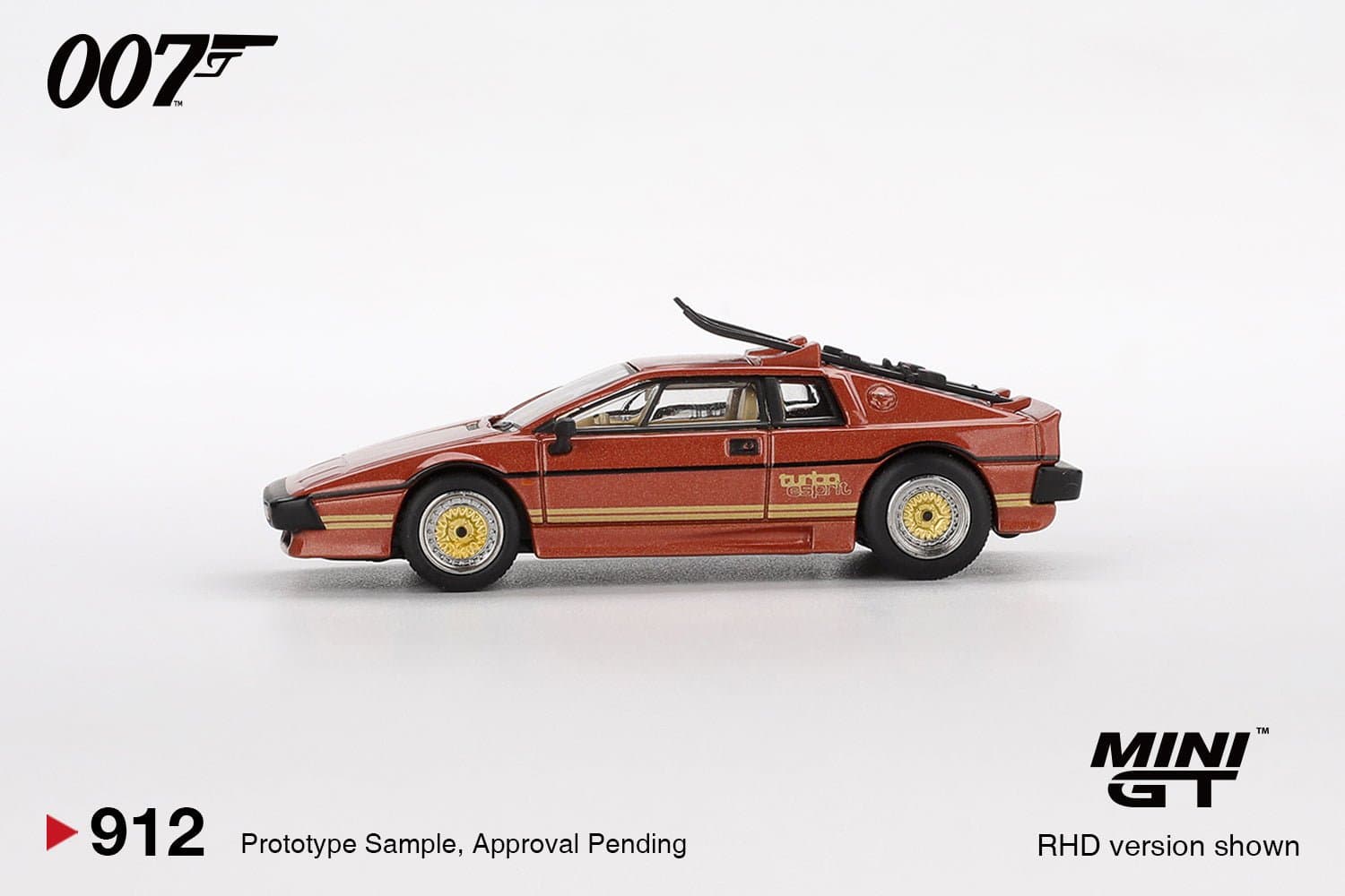 Lotus Esprit Turbo Copper Fire Metallic "For Your Eyes Only" – 1:64 Mini GT diecast car
