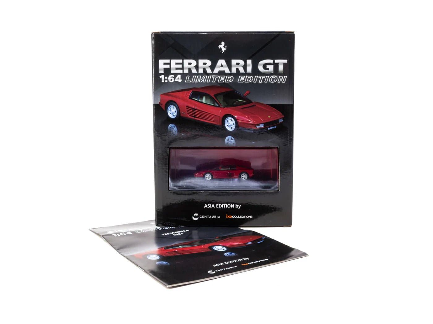 CENTAURIA x IXO COLLECTIONS FERRARI GT 1:64 Magazine ASIA EDITION - FERRARI TESTAROSSA 1984 (English Version) – 1:64 Tarmac Works diecast car