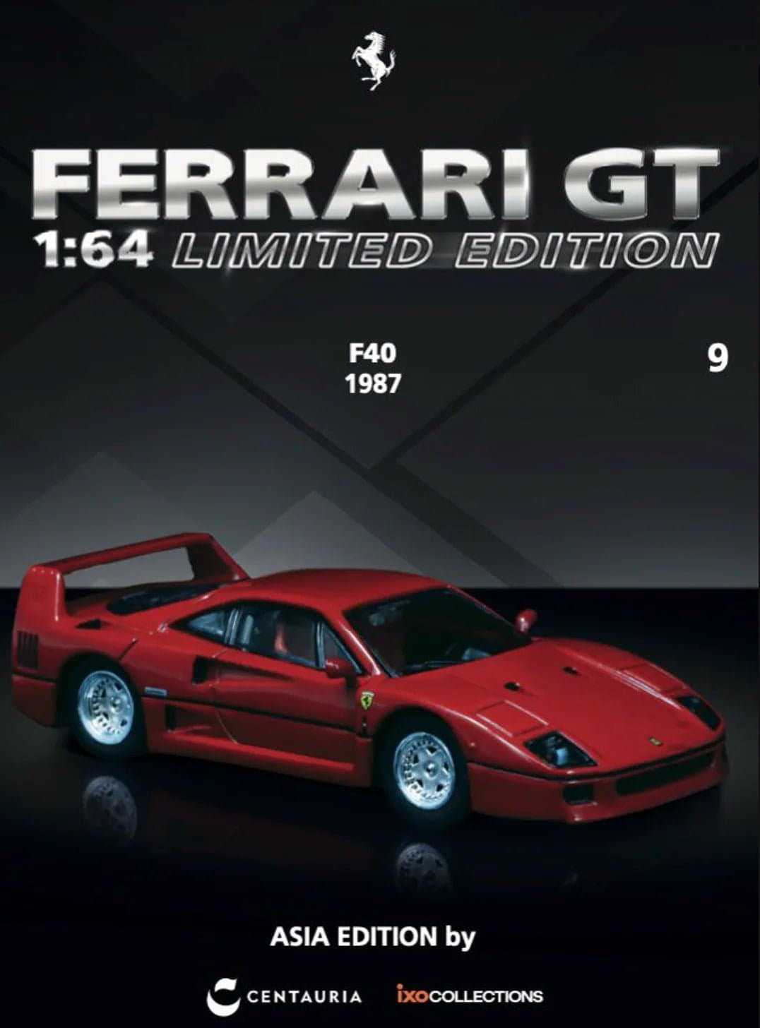 CENTAURIA & IXO COLLECTIONS 1:64 FERRARI F40 1987 – 1:64 Tarmac Works diecast car