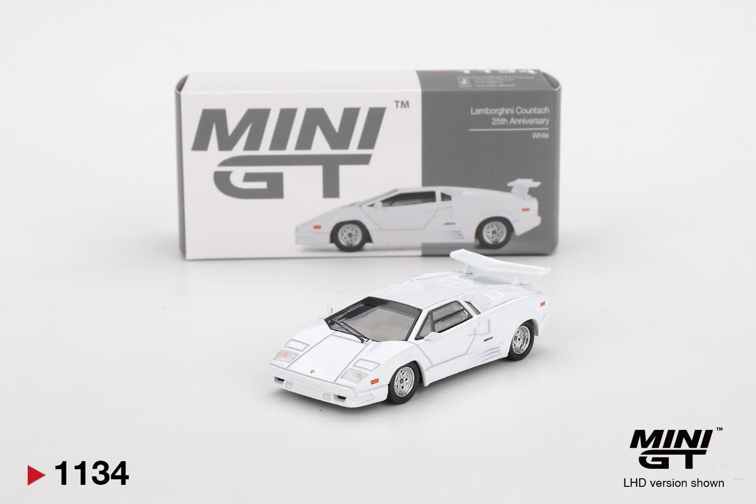 Lamborghini Countach 25th Anniversary White – 1:64 Mini GT diecast car