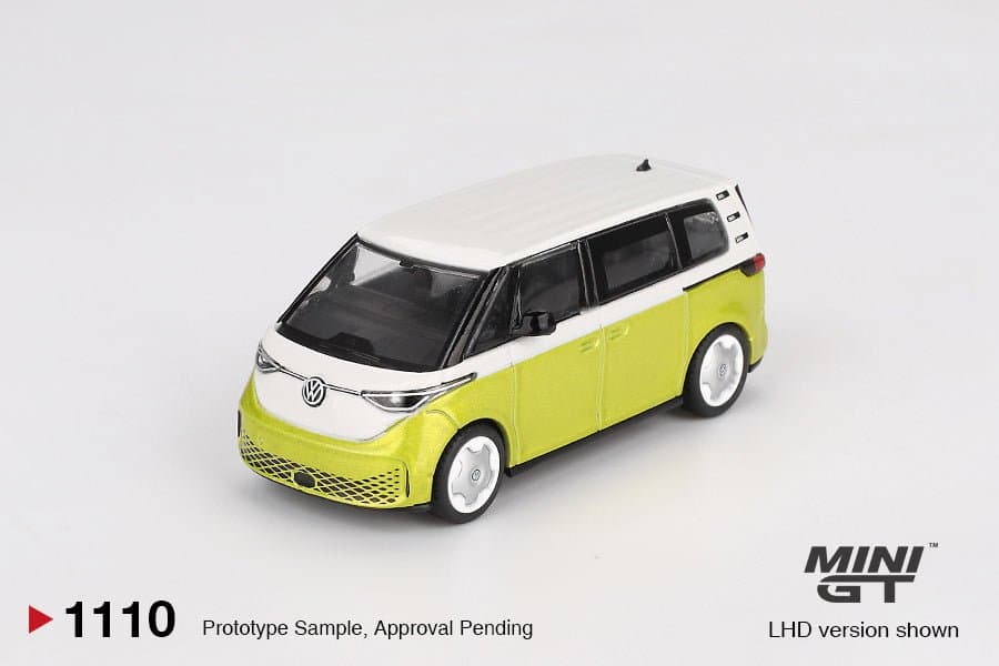 Volkswagen ID.Buzz Candy White/ Pomelo Yellow – 1:64 Mini GT diecast car