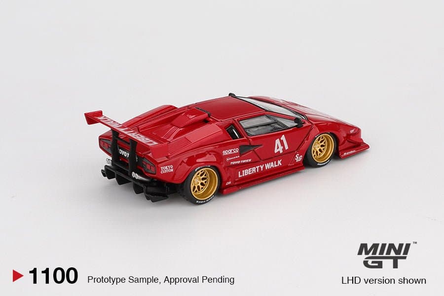 Lamborghini Countach LB-WORKS Red – 1:64 Mini GT diecast car