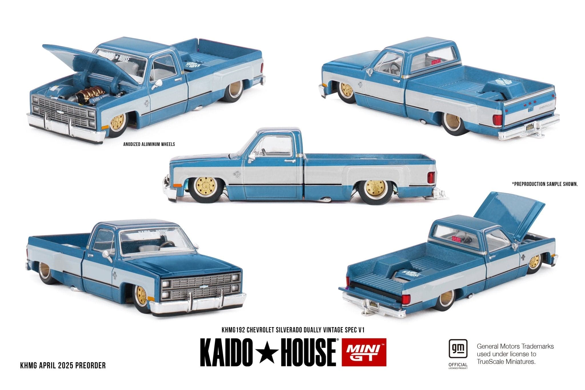 Chevrolet Silverado Dually Vintage Spec V1 – 1:64 Kaido House diecast car