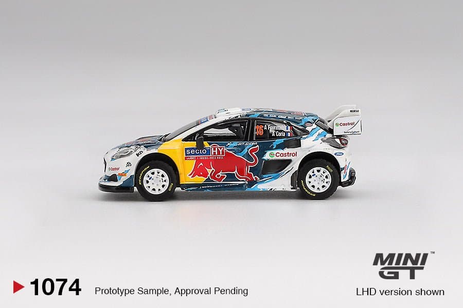 Ford Puma Rally1 #16 M-Sport Ford WRT 2024 Rally Finland 3rd Place – 1:64 Mini GT diecast car