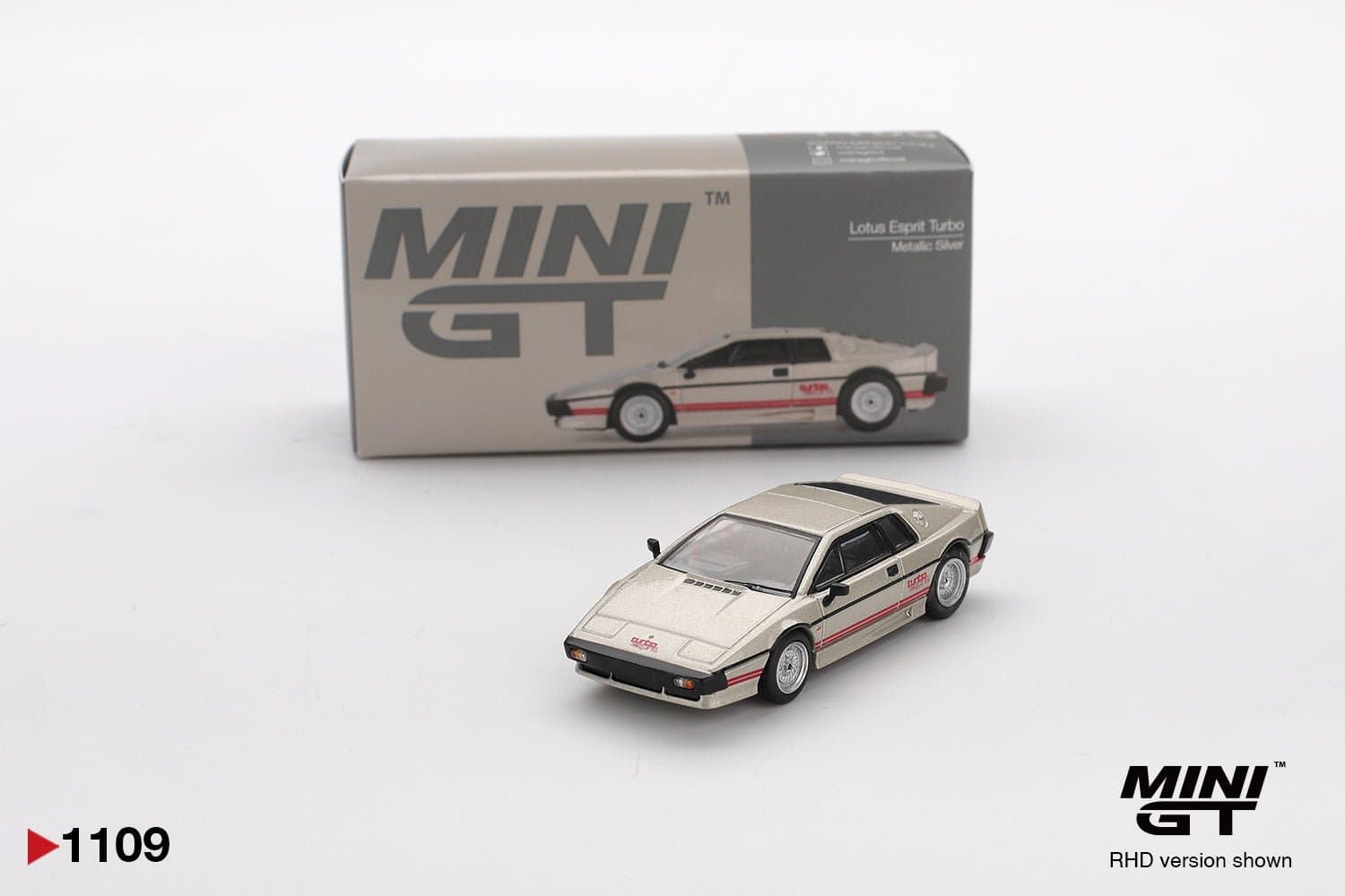 Lotus Esprit Turbo Metallic Silver – 1:64 Mini GT diecast car