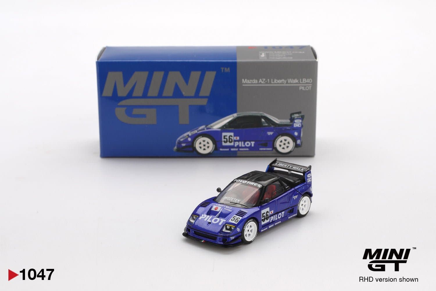 Mazda AZ-1 Liberty Walk LB40 PILOT – 1:64 Mini GT diecast car