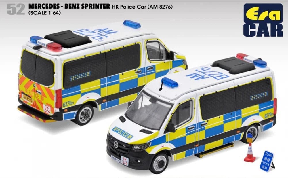ERA CAR MERCEDES-BENZ SPRINTER HK POLICE VAN 1-64 SCALE – 1:64 diecast car