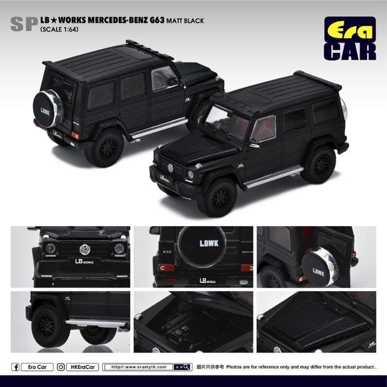 ERA CAR SP LB WORKS MERCEDES-BENZ G63 - MATT BLACK – 1:64 diecast car