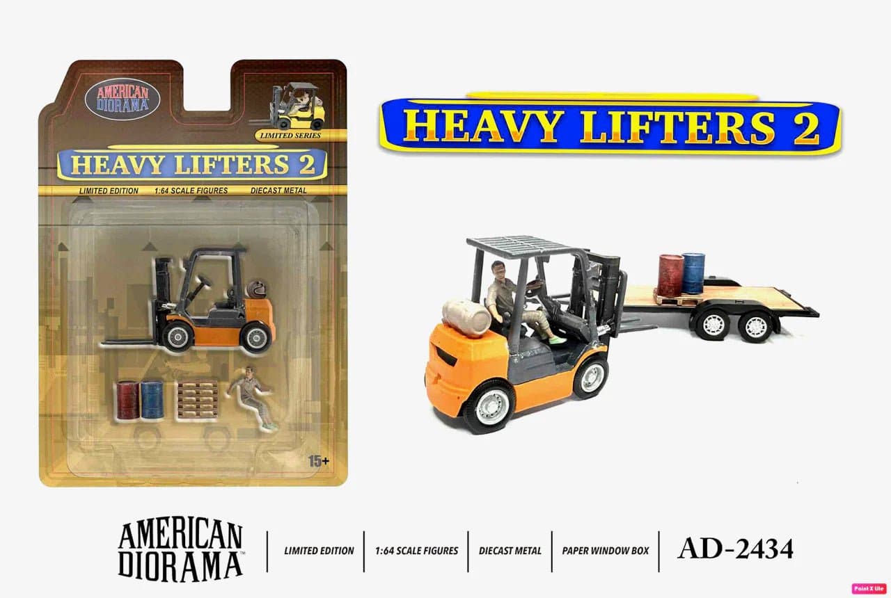 American Diorama 1:64 Figure set - Heavy Lifters with workers – American Diorama