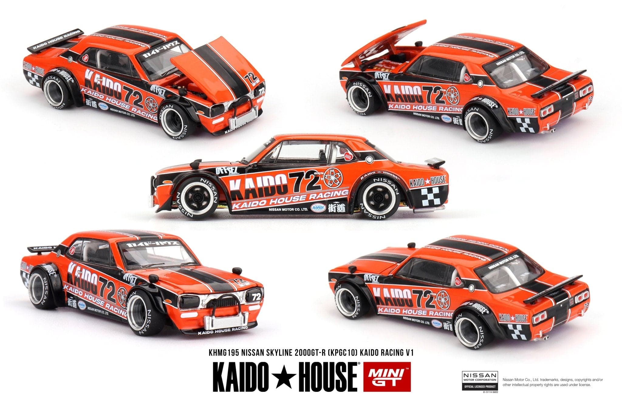Nissan Skyline 2000GT-R (KPGC10) Kaido Racing V1 – 1:64 Kaido House diecast car