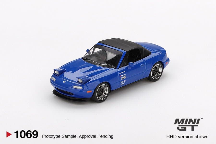 Mazda Miata MX-5 (NA) Tuned Version Dark Blue – 1:64 Mini GT diecast car
