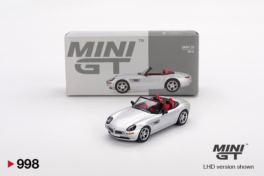 BMW Z8 Silver – 1:64 Mini GT diecast car