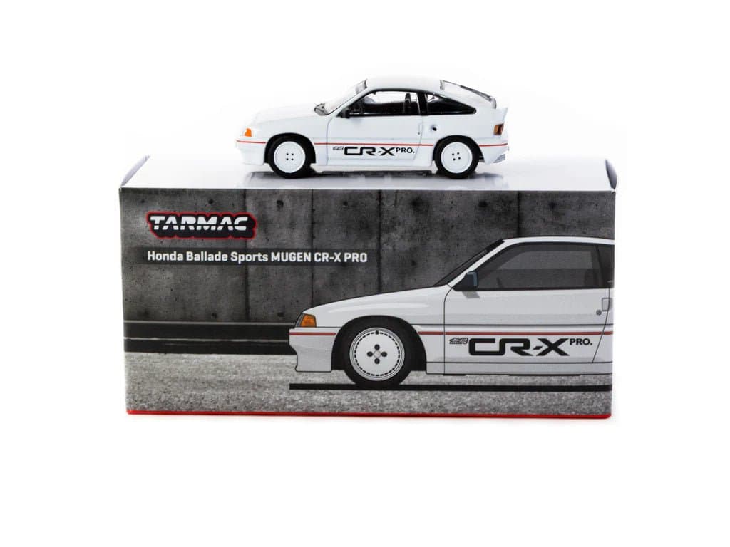 Tarmac Works 1/64 Honda Ballade Sports MUGEN CR-X PRO White - GLOBAL64 – 1:64 diecast car