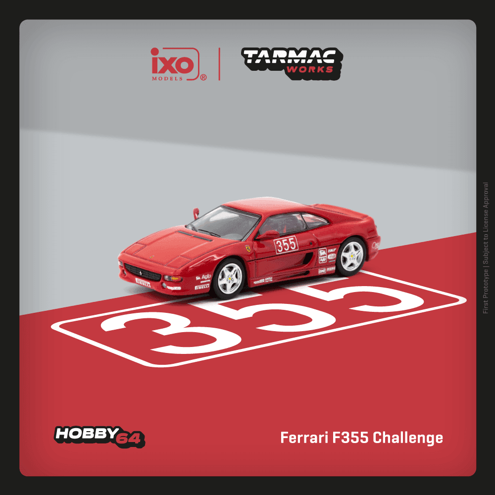 Buy Tarmac Works X iXO Models 1/64 Ferrari F355 Challenge Presentation - HOBBY64 – 1:64 diecast car