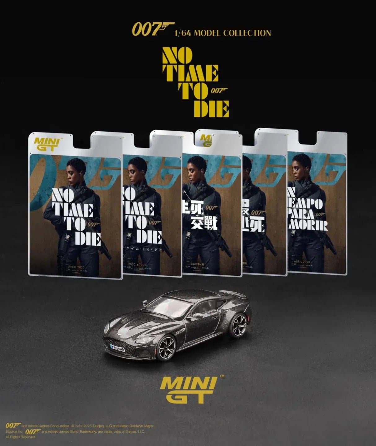 Aston Martin DBS James Bond 007 ” No Time To Die” – 1:64 Mini GT diecast car