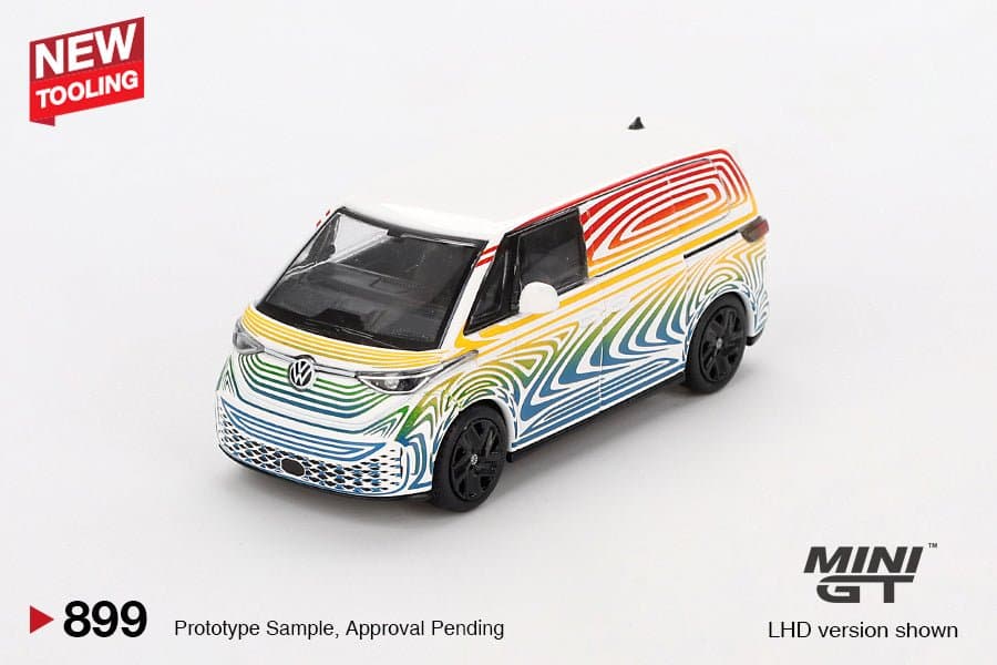 Volkswagen ID. Buzz Prototype "Rainbow" – 1:64 Mini GT diecast car